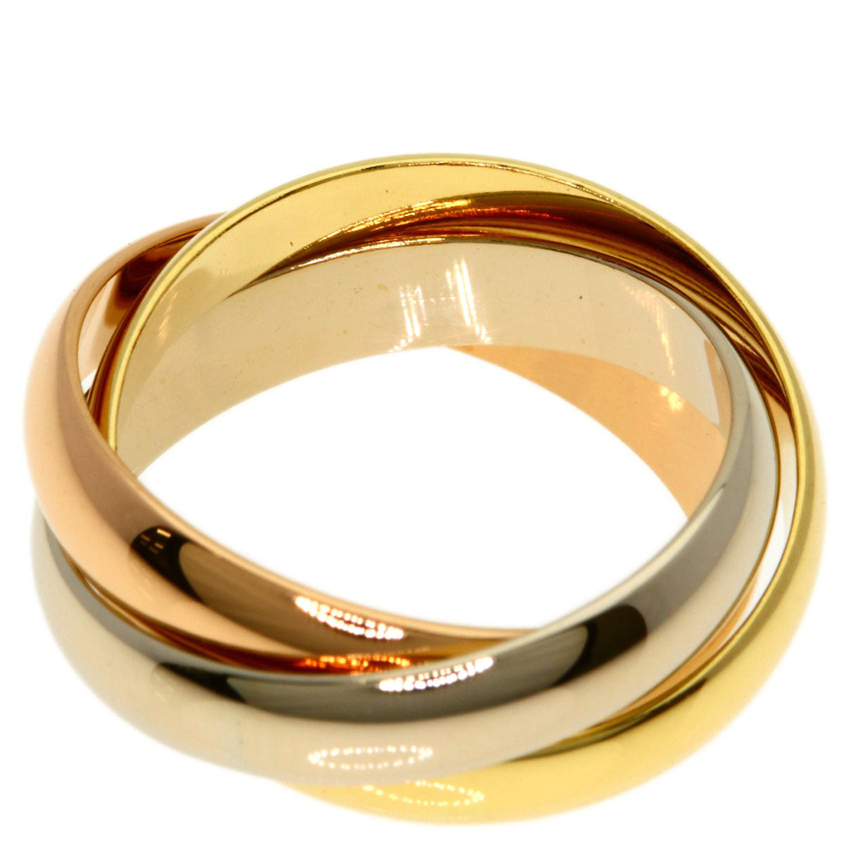 CARTIER Trinity #48 Ring K18 Yellow Gold 18K Pink GoldLadies [Used]