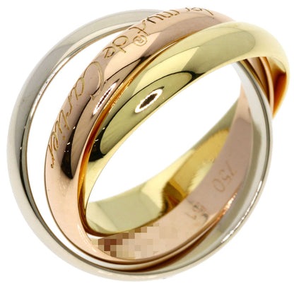 CARTIER Trinity #51 Ring K18 Yellow Gold 18K Pink GoldLadies [Used]