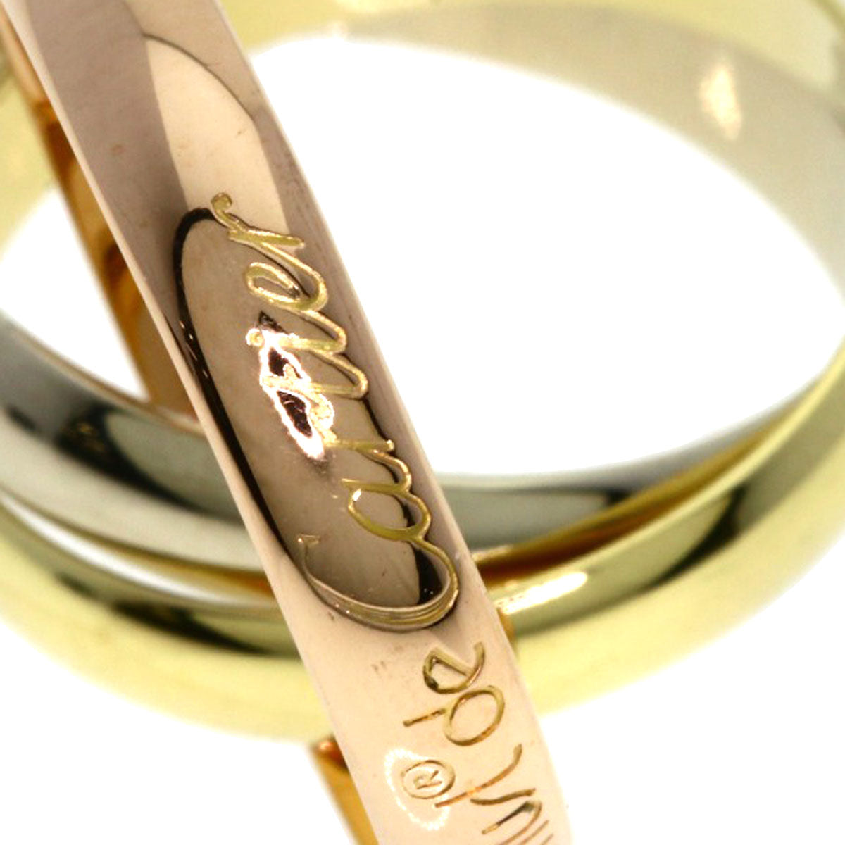 CARTIER Trinity #51 Ring K18 Yellow Gold 18K Pink GoldLadies [Used]