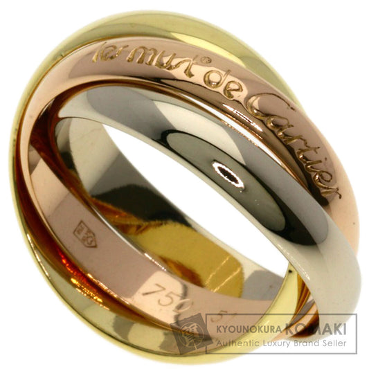 CARTIER Trinity #51 Ring K18 Yellow Gold K18 White GoldLadies [Used]