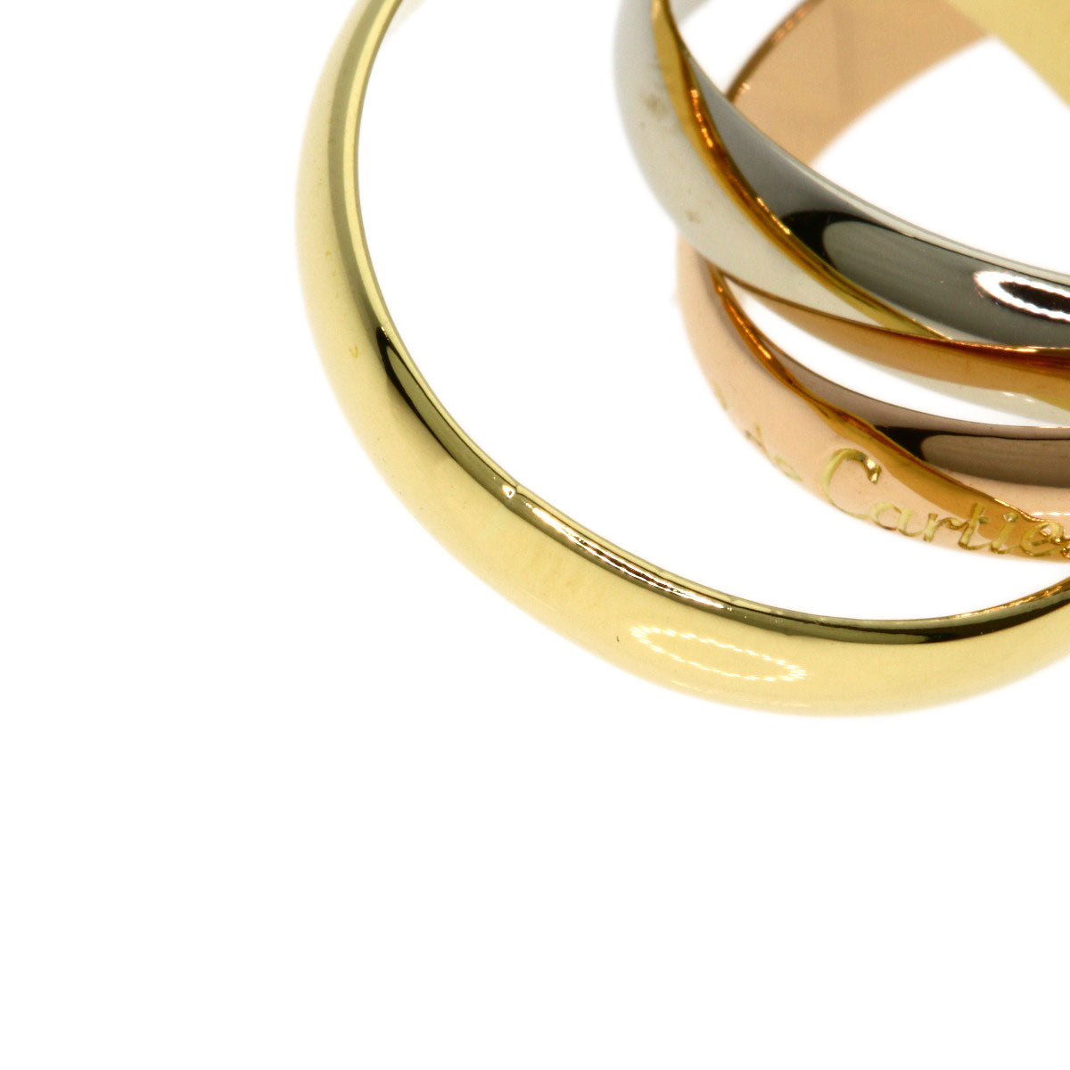 CARTIER Trinity #52 Ring K18 Yellow Gold 18K Pink GoldLadies [Used]
