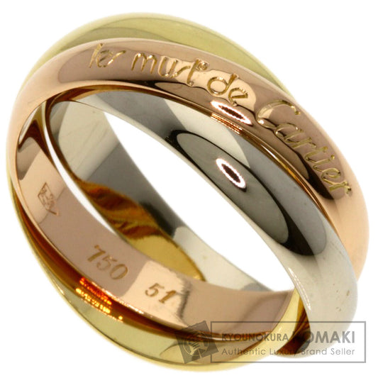 CARTIER Trinity #51 Ring K18 Yellow Gold K18 White GoldLadies [Used]