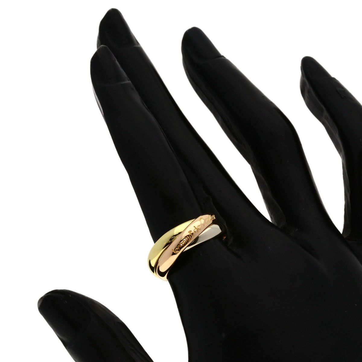 CARTIER Trinity #51 Ring K18 Yellow Gold K18 White GoldLadies [Used]