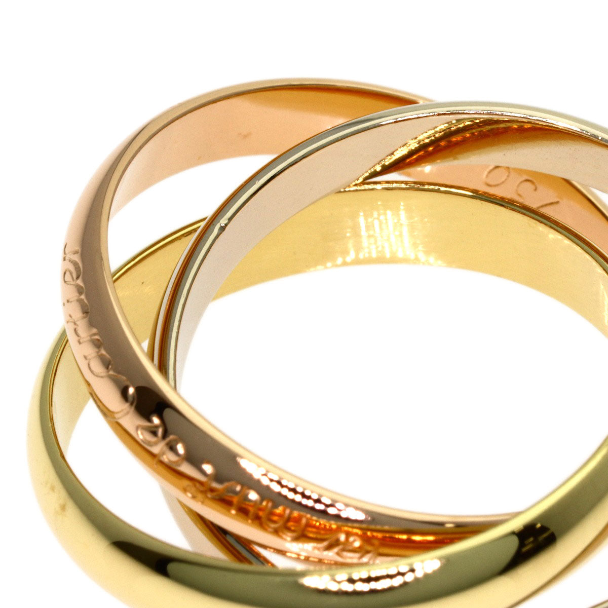 CARTIER Trinity #54 Ring K18 Yellow Gold 18K Pink GoldLadies [Used]