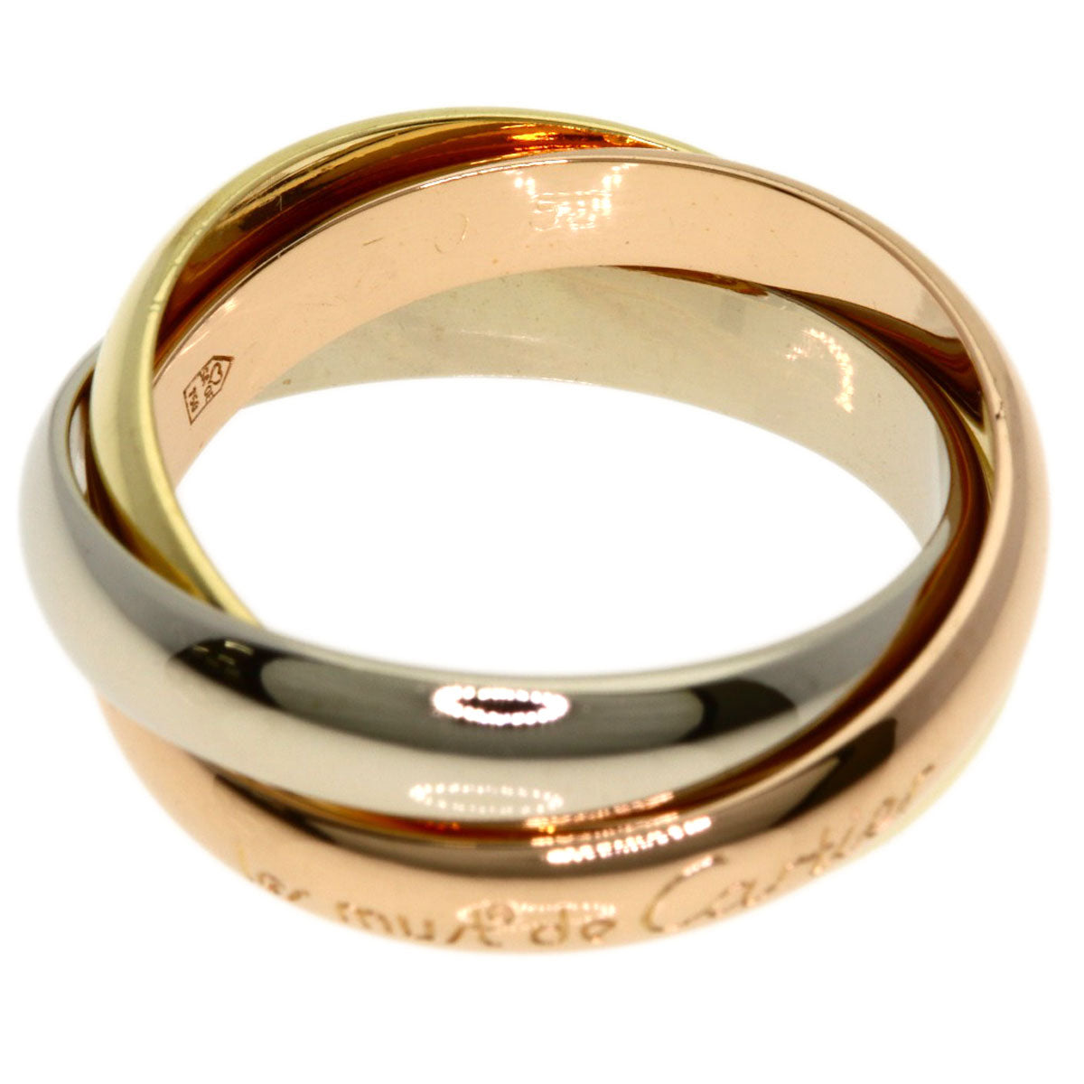CARTIER Trinity #53 Ring K18 Yellow Gold 18K Pink GoldLadies [Used]