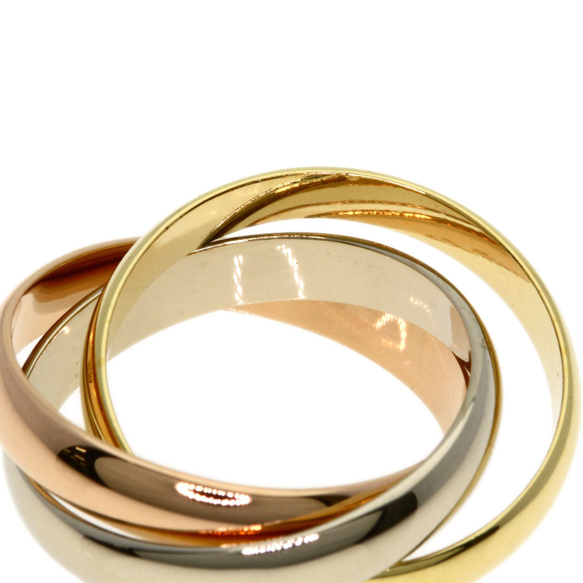 CARTIER Trinity #53 Ring K18 Yellow Gold 18K Pink GoldLadies [Used]