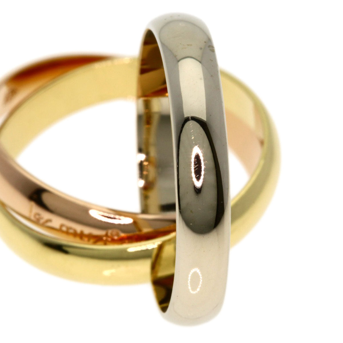 CARTIER Trinity #53 Ring K18 Yellow Gold 18K Pink GoldLadies [Used]