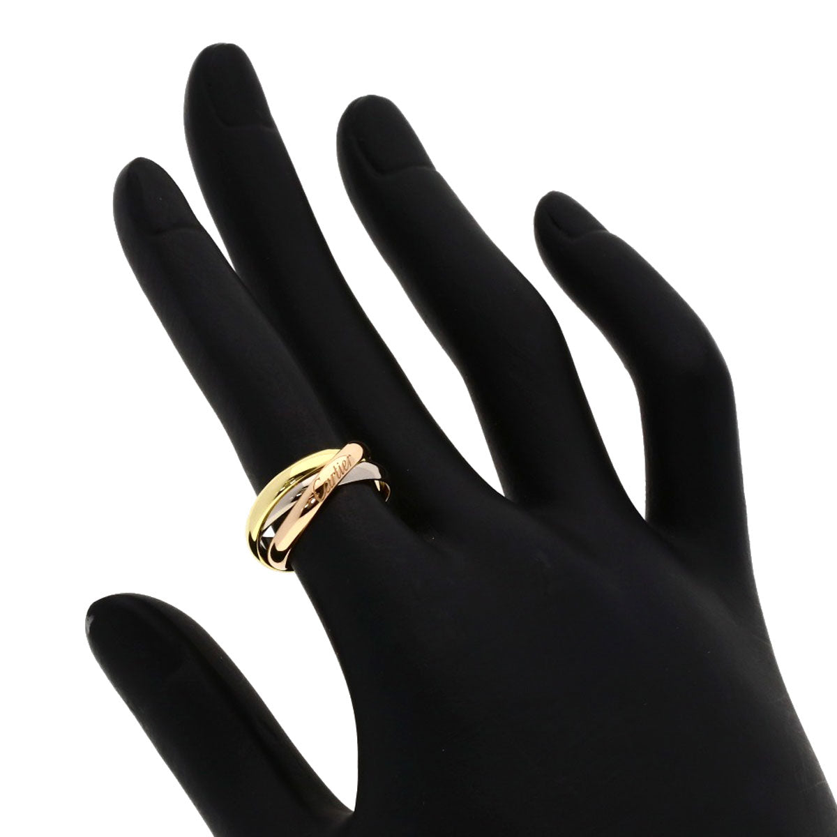 CARTIER Trinity SM Current Model #49 Ring K18 Yellow Gold 18K Pink GoldLadies [Used]