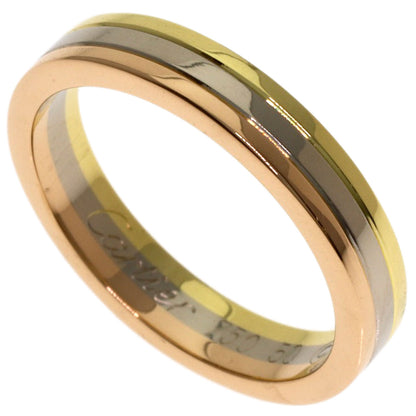 CARTIER Three color # 50 Ring K18 Yellow Gold K18 White GoldLadies [Used]