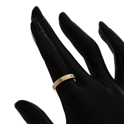 CARTIER Three color # 50 Ring K18 Yellow Gold K18 White GoldLadies [Used]