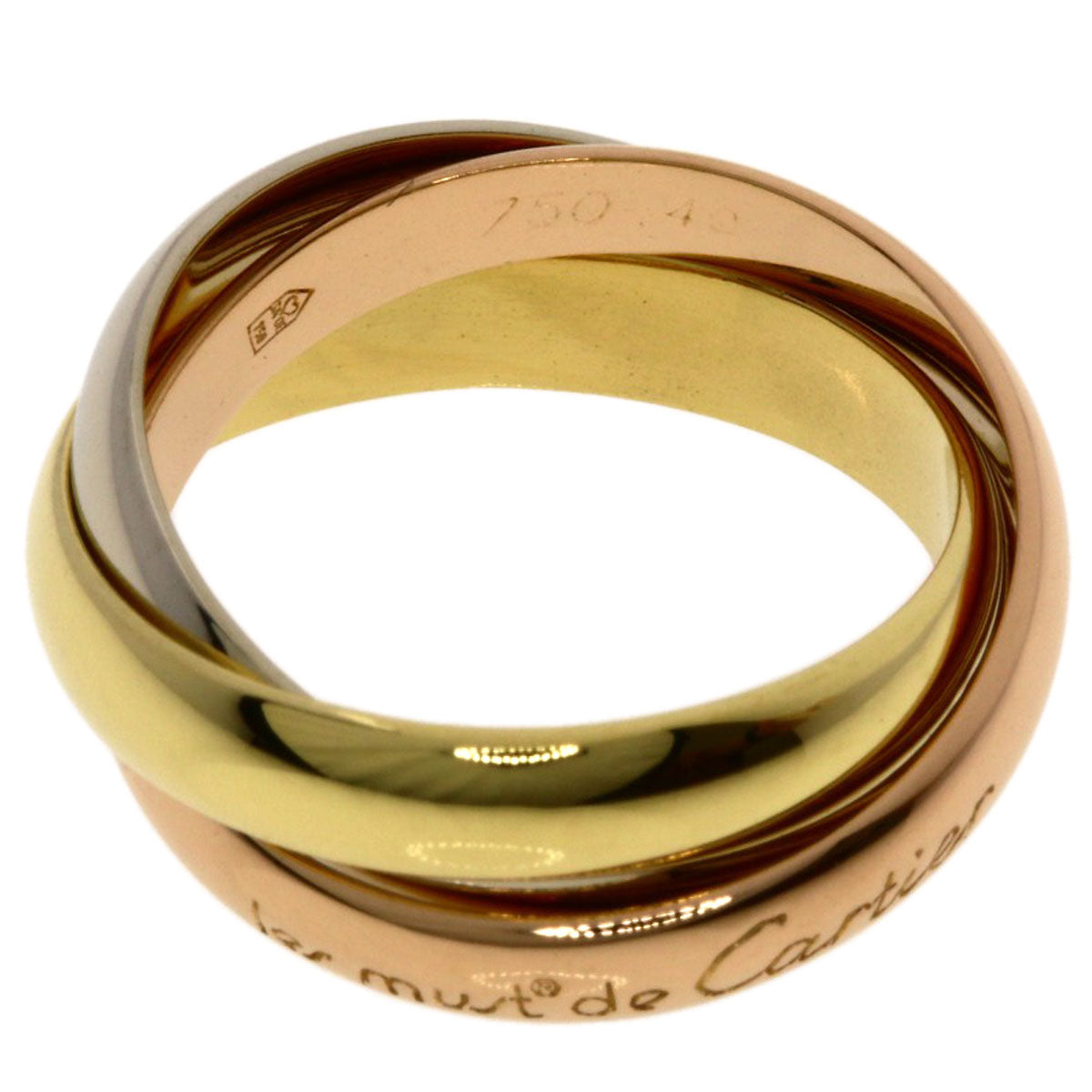 CARTIER Trinity #49 Ring K18 Yellow Gold K18 White GoldLadies [Used]