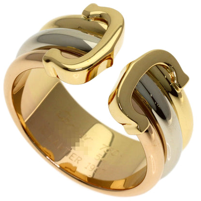 CARTIER 2C ring # 54 Ring K18 Yellow Gold K18 White GoldLadies [Used]