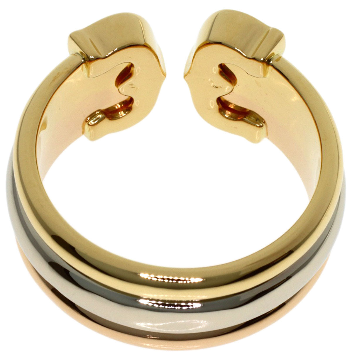 CARTIER 2C ring # 54 Ring K18 Yellow Gold K18 White GoldLadies [Used]