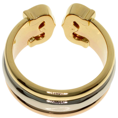 CARTIER 2C ring # 54 Ring K18 Yellow Gold K18 White GoldLadies [Used]