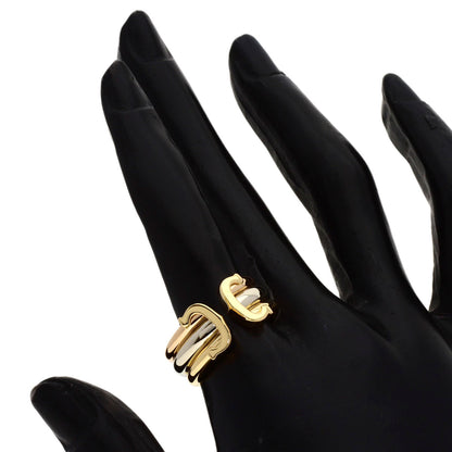 CARTIER 2C ring # 54 Ring K18 Yellow Gold K18 White GoldLadies [Used]
