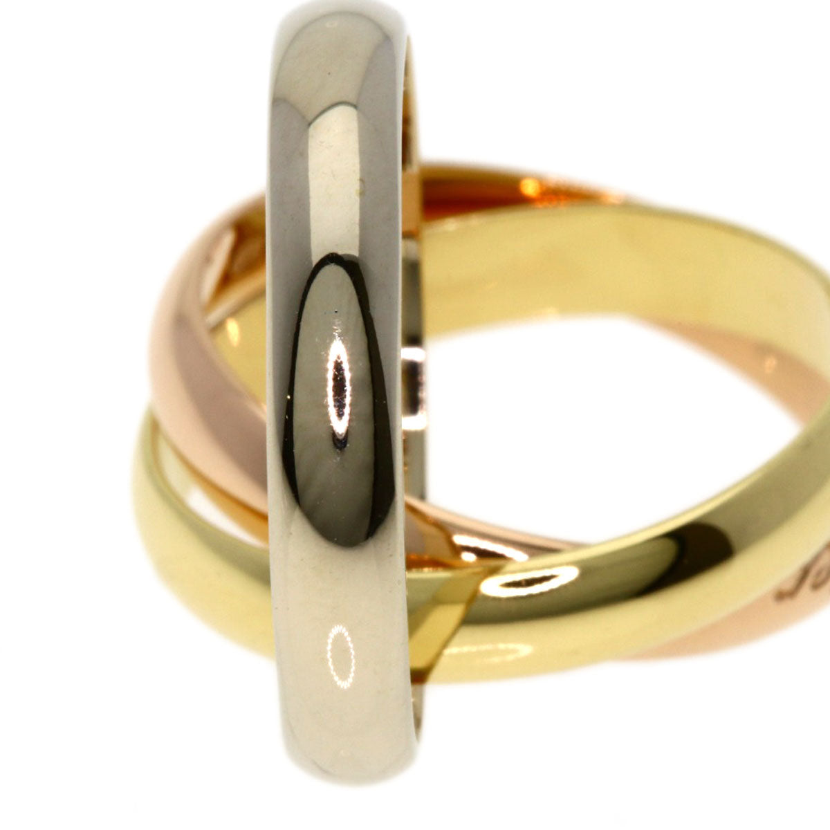 CARTIER Trinity #53 Ring K18 Yellow Gold 18K Pink GoldLadies [Used]