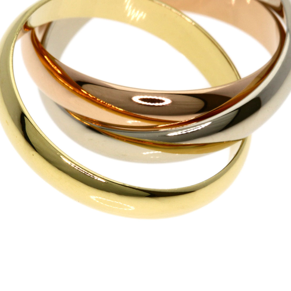 CARTIER Trinity #53 Ring K18 Yellow Gold 18K Pink GoldLadies [Used]