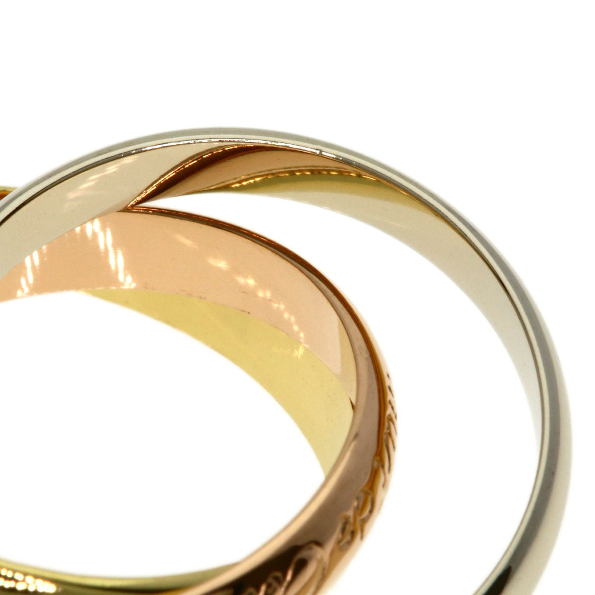CARTIER Trinity #53 Ring K18 Yellow Gold 18K Pink GoldLadies [Used]