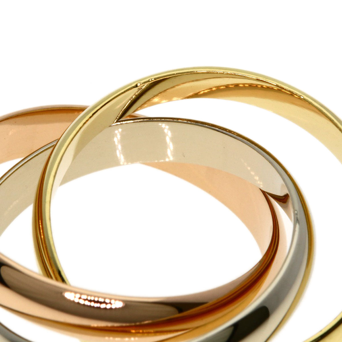 CARTIER Trinity #53 Ring K18 Yellow Gold 18K Pink GoldLadies [Used]