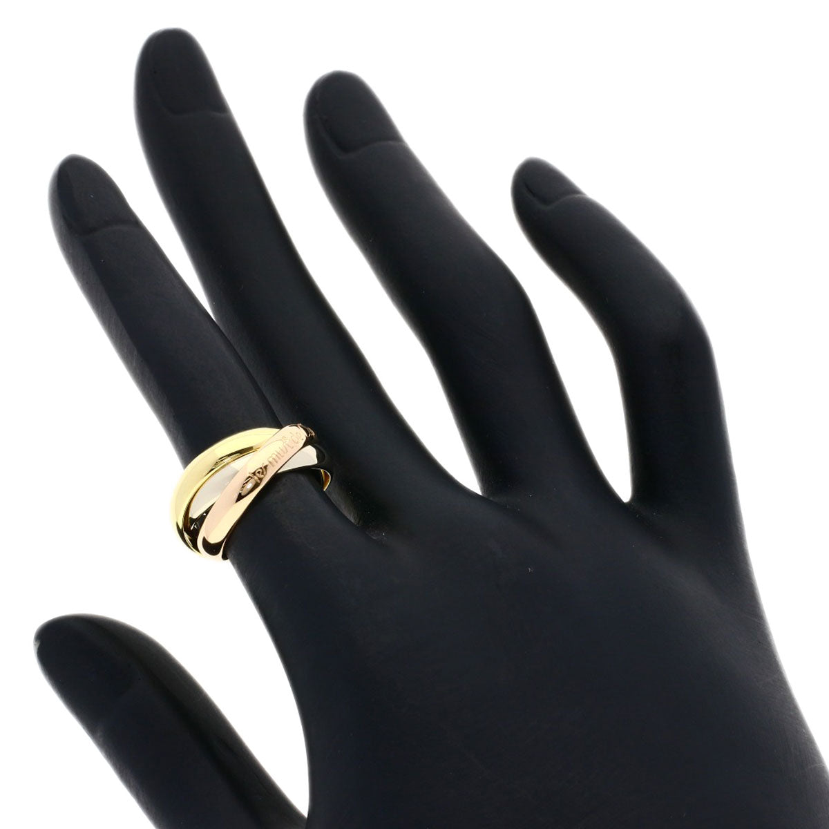 CARTIER Trinity #48 Ring K18 Yellow Gold 18K Pink GoldLadies [Used]