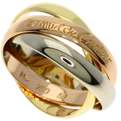 CARTIER Trinity #50 Ring K18 Yellow Gold 18K Pink GoldLadies [Used]