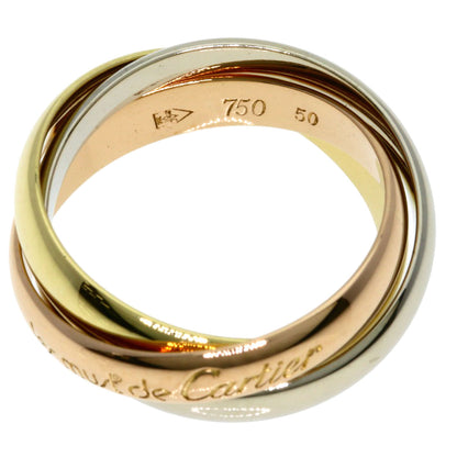 CARTIER Trinity #50 Ring K18 Yellow Gold 18K Pink GoldLadies [Used]