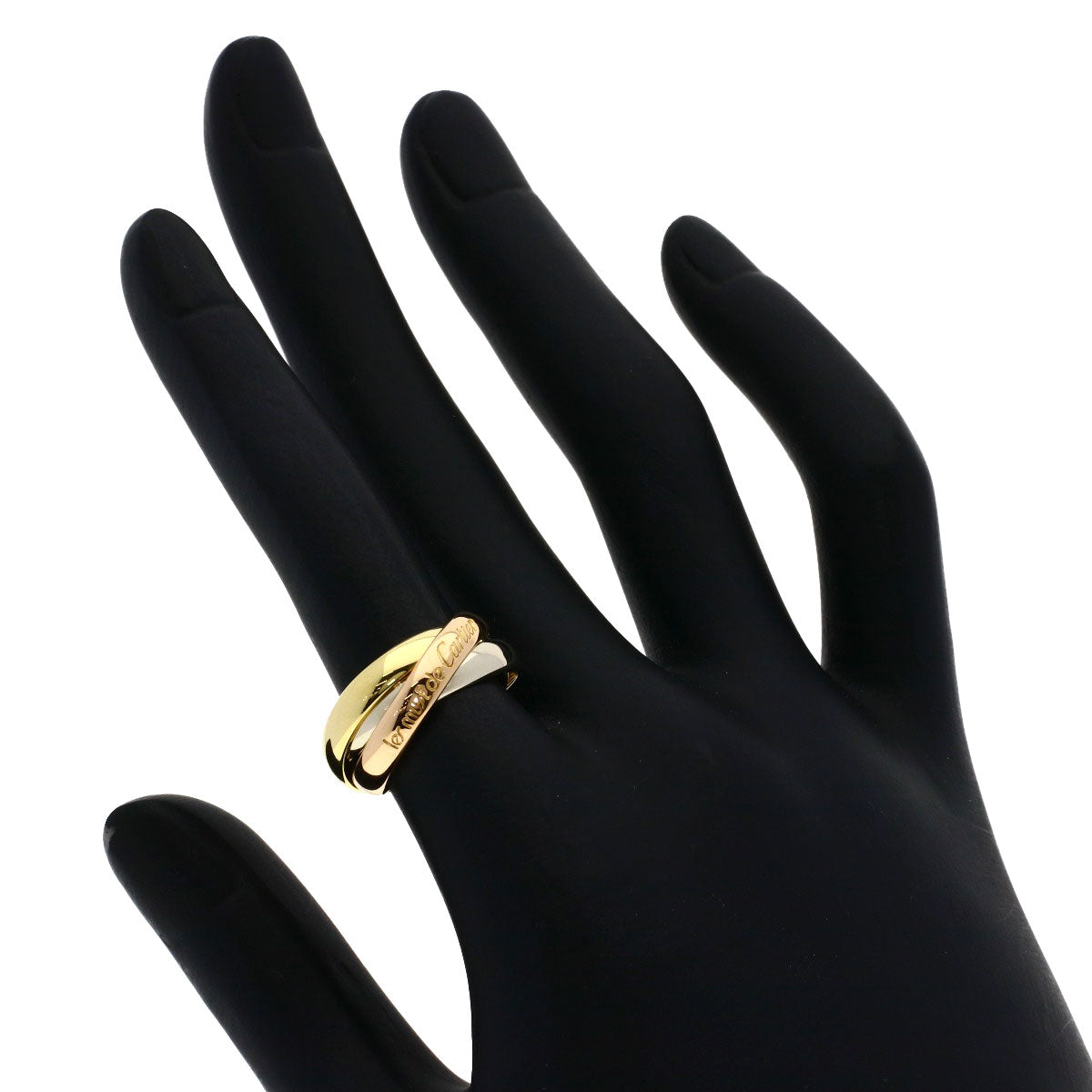 CARTIER Trinity #50 Ring K18 Yellow Gold 18K Pink GoldLadies [Used]