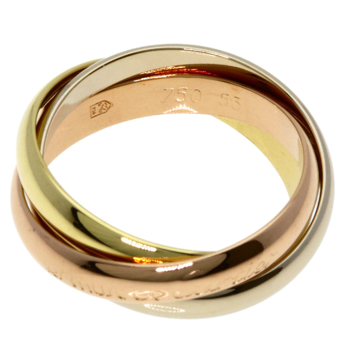 CARTIER Trinity #53 Ring K18 Yellow Gold K18 White GoldLadies [Used]