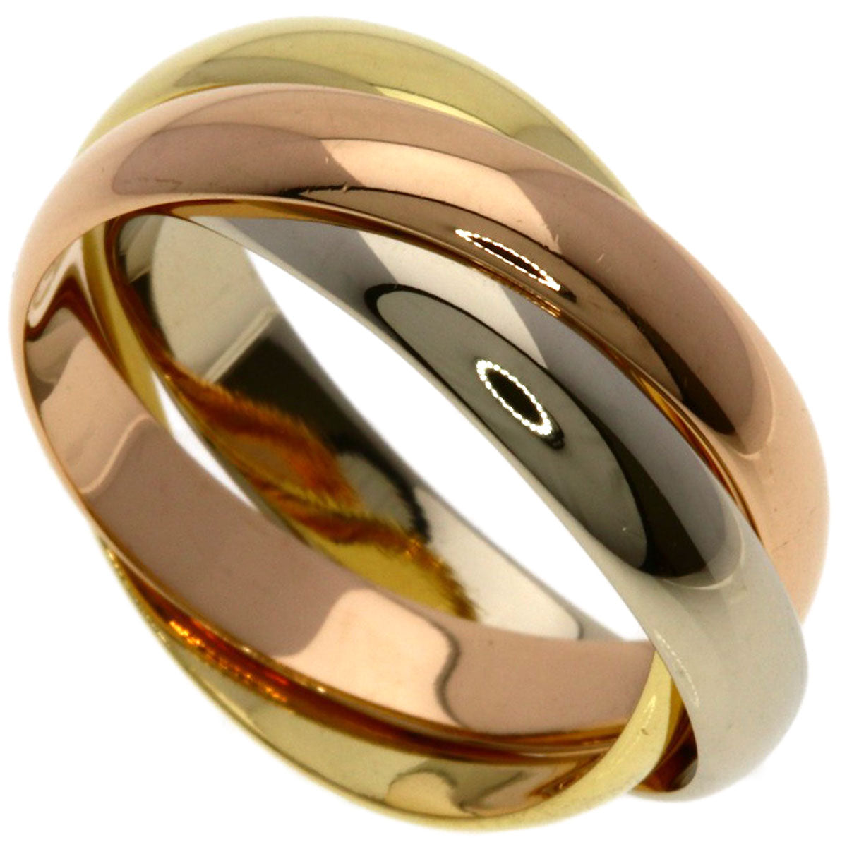 CARTIER Trinity #49 Ring K18 Yellow Gold K18 White GoldLadies [Used]