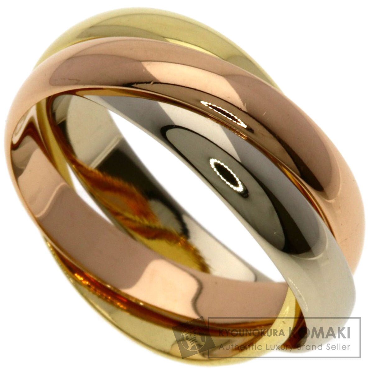 CARTIER Trinity #49 Ring K18 Yellow Gold K18 White GoldLadies [Used]