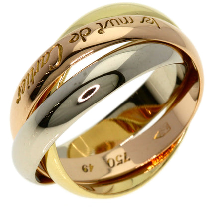 CARTIER Trinity #49 Ring K18 Yellow Gold 18K Pink GoldLadies [Used]