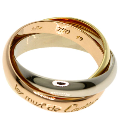 CARTIER Trinity #49 Ring K18 Yellow Gold 18K Pink GoldLadies [Used]