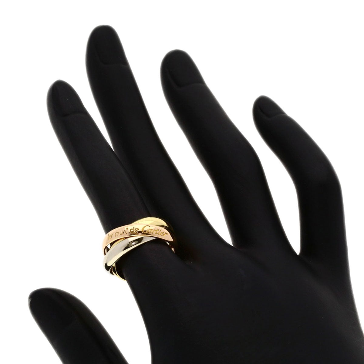 CARTIER Trinity #49 Ring K18 Yellow Gold 18K Pink GoldLadies [Used]
