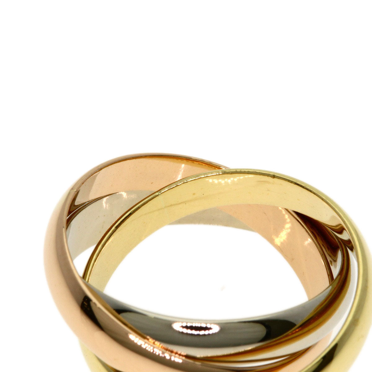 CARTIER Trinity #49 Ring K18 Yellow Gold 18K Pink GoldLadies [Used]