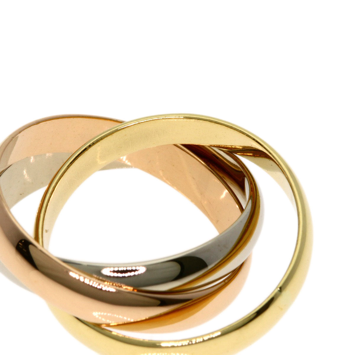 CARTIER Trinity #49 Ring K18 Yellow Gold 18K Pink GoldLadies [Used]