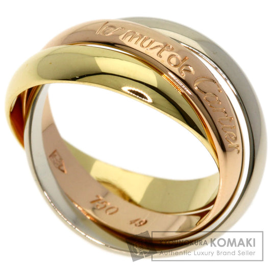 CARTIER Trinity #49 Ring K18 Yellow Gold 18K Pink GoldLadies [Used]