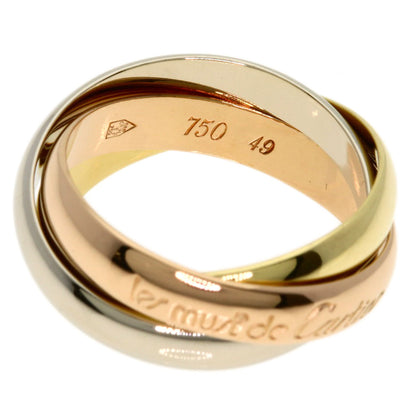 CARTIER Trinity #49 Ring K18 Yellow Gold 18K Pink GoldLadies [Used]