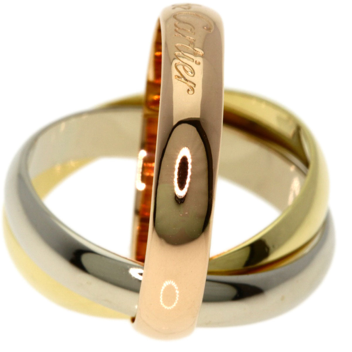 CARTIER Trinity #49 Ring K18 Yellow Gold 18K Pink GoldLadies [Used]