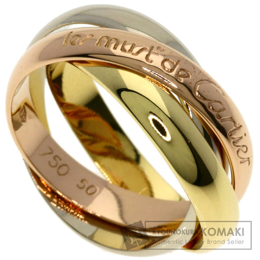 CARTIER Trinity #50 Ring K18 Yellow Gold K18 White GoldLadies [Used]