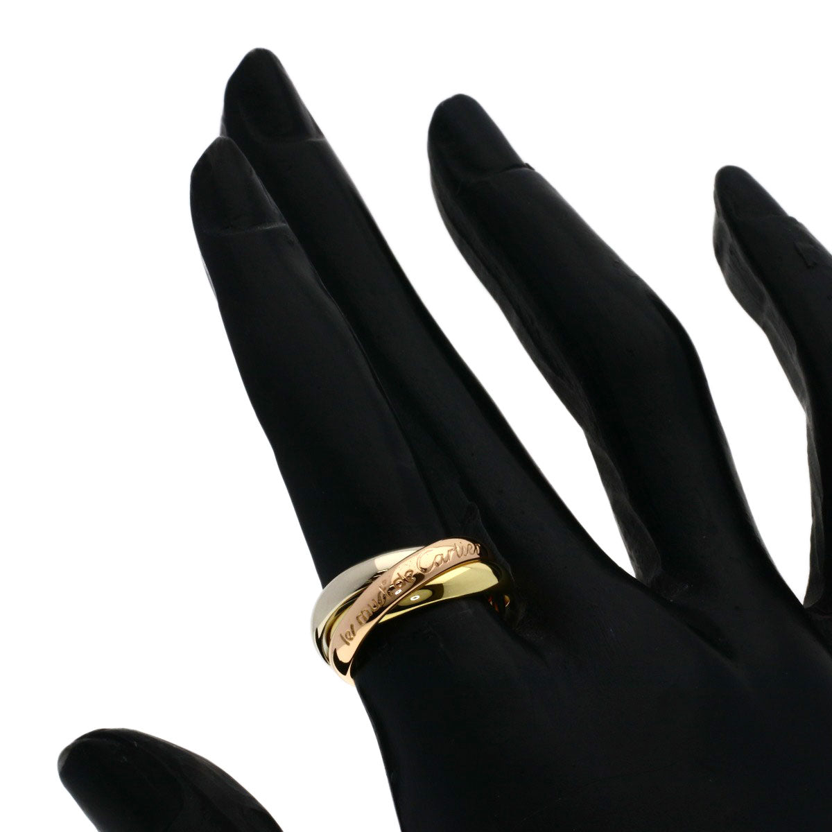 CARTIER Trinity #50 Ring K18 Yellow Gold K18 White GoldLadies [Used]