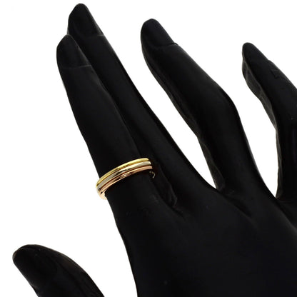 CARTIER Three colors # 47 Ring K18 Yellow Gold K18 White GoldLadies [Used]