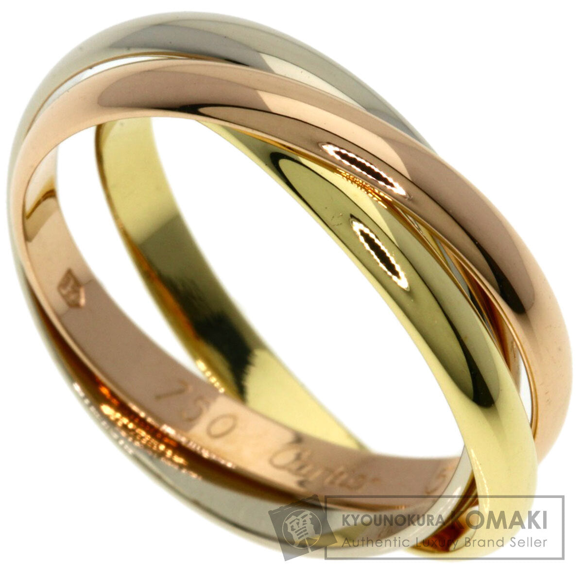 CARTIER Trinity SM #54 Ring K18 Yellow Gold K18 White GoldLadies [Used]