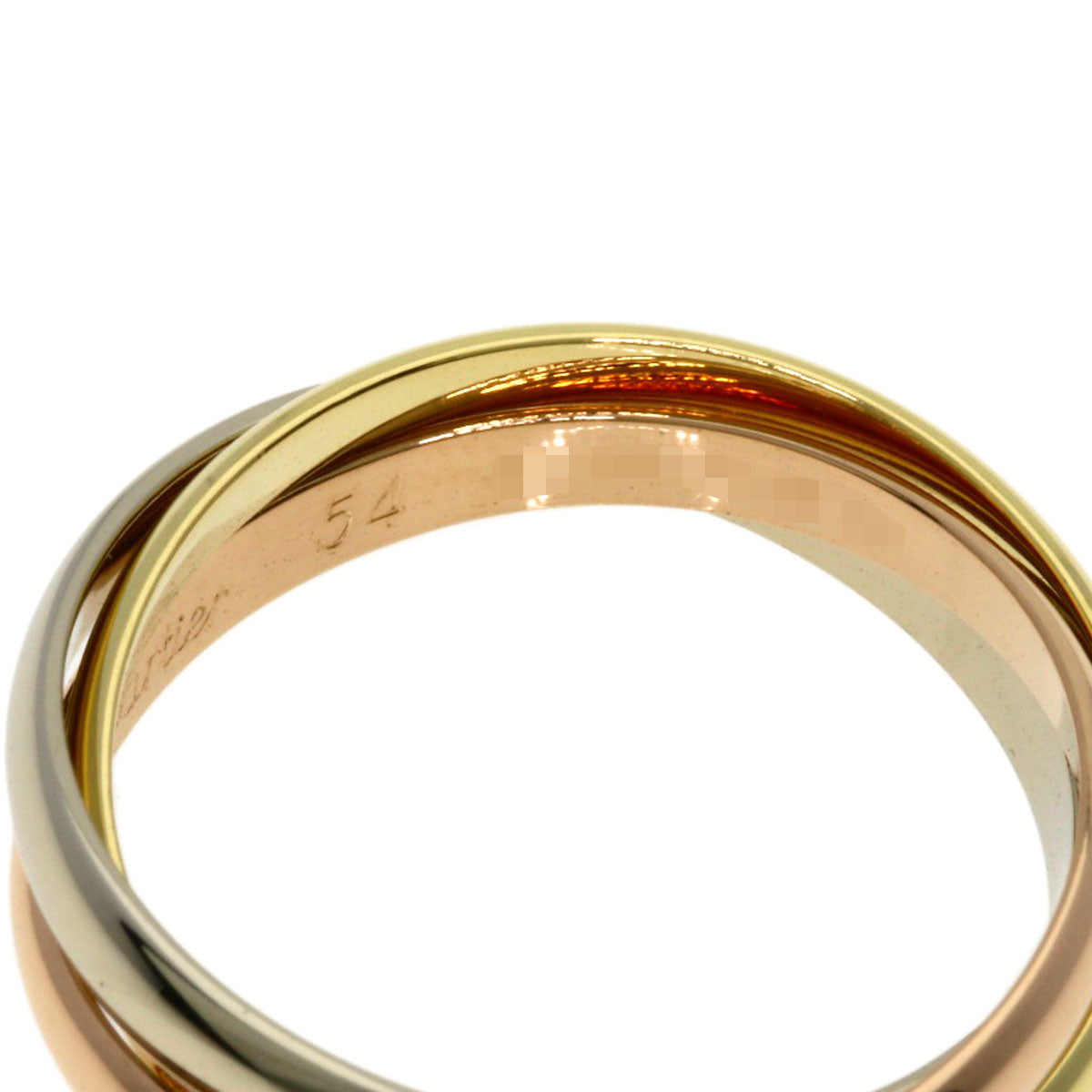 CARTIER Trinity SM #54 Ring K18 Yellow Gold K18 White GoldLadies [Used]