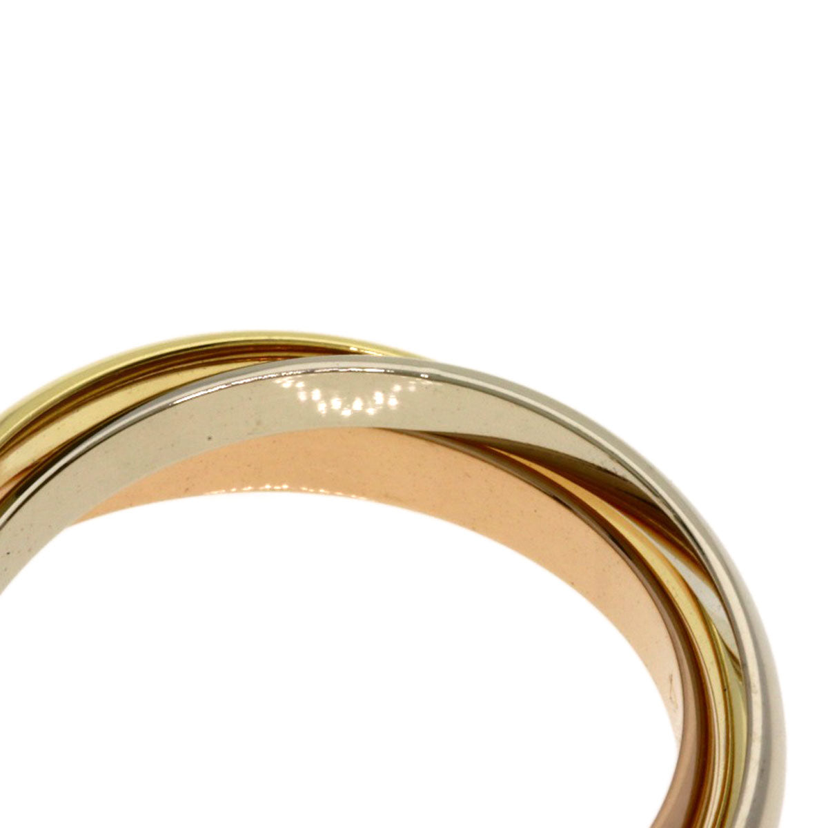 CARTIER Trinity SM #54 Ring K18 Yellow Gold K18 White GoldLadies [Used]