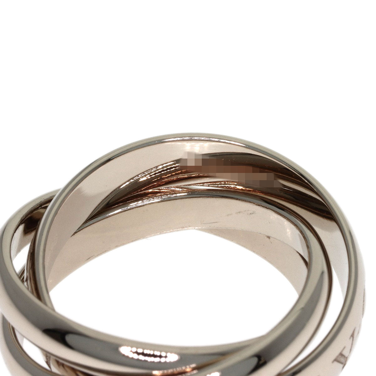 CARTIER Trinity 1998 Christmas Limited Edition #51 Ring K18 White Gold Ladies [Used]