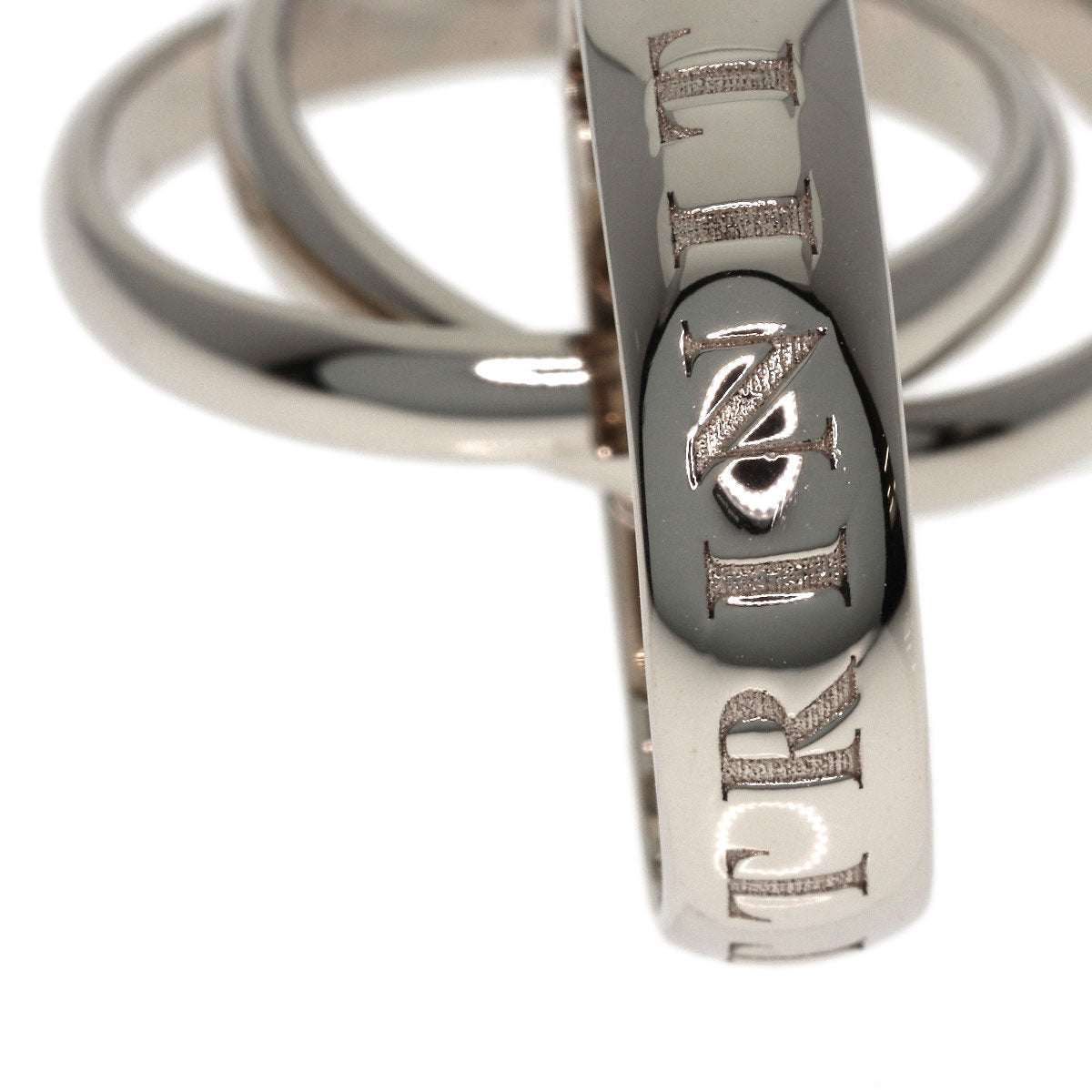 CARTIER Trinity 1998 Christmas Limited Edition #51 Ring K18 White Gold Ladies [Used]