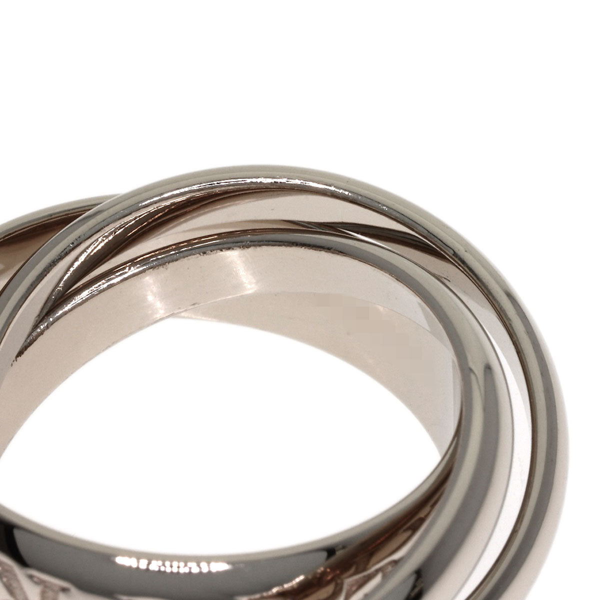 CARTIER Trinity 1998 Christmas Limited Edition #51 Ring K18 White Gold Ladies [Used]