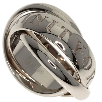 CARTIER Trinity 1998 Christmas Limited Edition #47 Ring K18 White Gold Ladies [Used]
