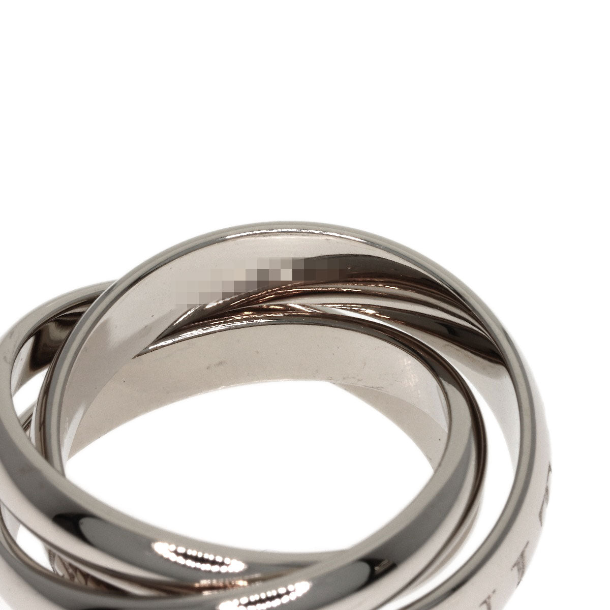 CARTIER Trinity 1998 Christmas Limited Edition #47 Ring K18 White Gold Ladies [Used]