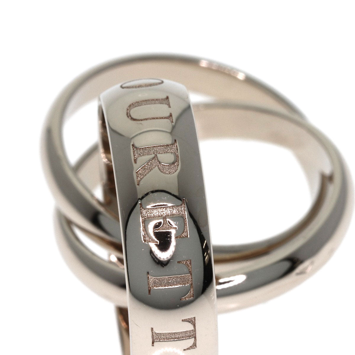 CARTIER Trinity 1998 Christmas Limited Edition #47 Ring K18 White Gold Ladies [Used]